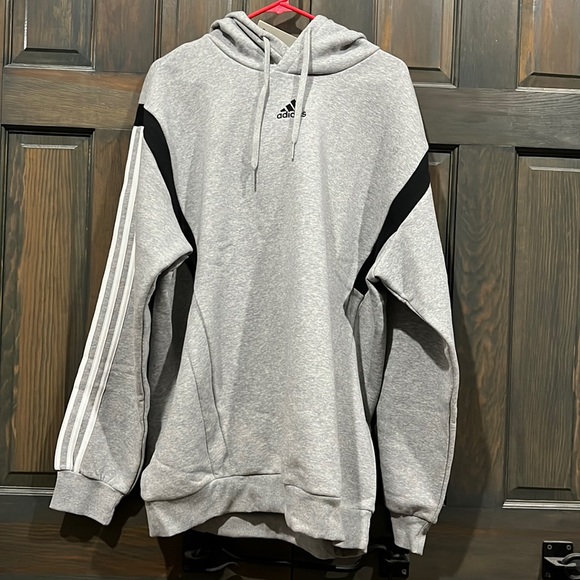 Men’s adidas gray hooded sweatshirt size XL - Picture 1 of 3
